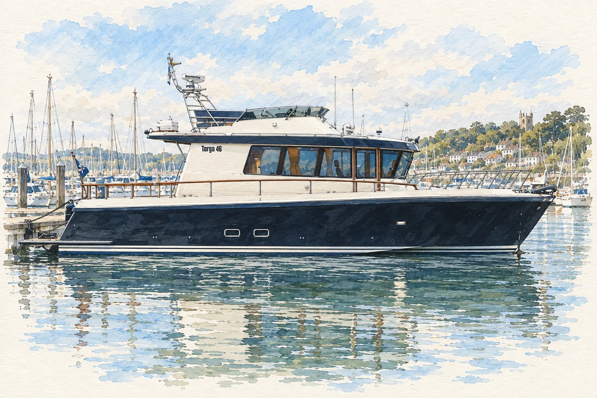 Watercolour: Lady Anne at Ocean Village